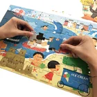 Educational Customized Printing Children Cardboard Animal Dinosaur Paper Jigsaw Puzzle For Kids Educational Toy