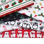 Cotton 45*150cm Christmas Printed Home Textile Polyester Cotton Fabric For Clothes Making Bags JJXY370