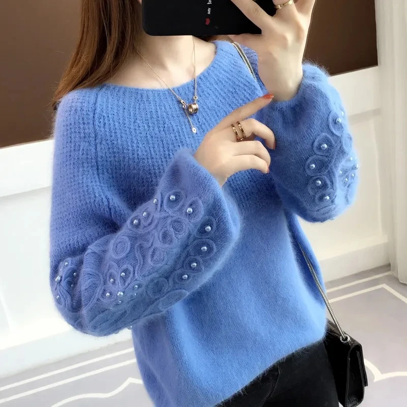 Women's Sweaters Long Sleeve ladies clothing knitwear Pullover Casual women crewneck sweater for women