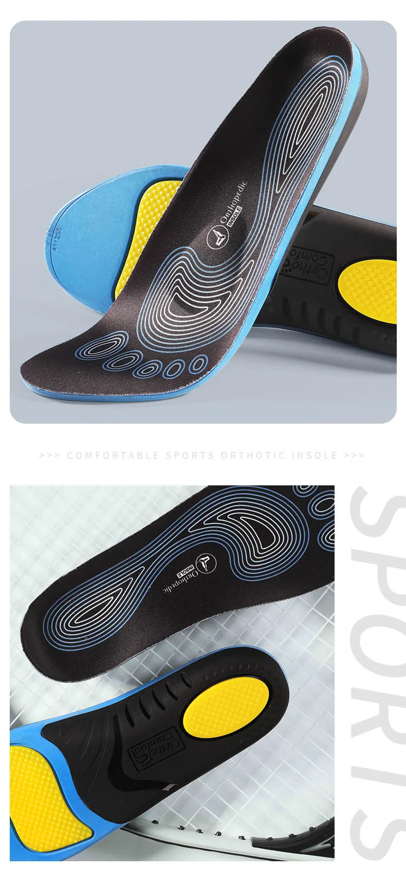 Medical Insole Arch Support Orthotic Corrective Foot Beds Valgus Correctors Orthopedic Shoe Inserts for Sports Training Medical Insole Arch Support Orthotic Corrective Foot Beds Valgus Correctors Orthopedic Shoe Inserts for Sports Training
