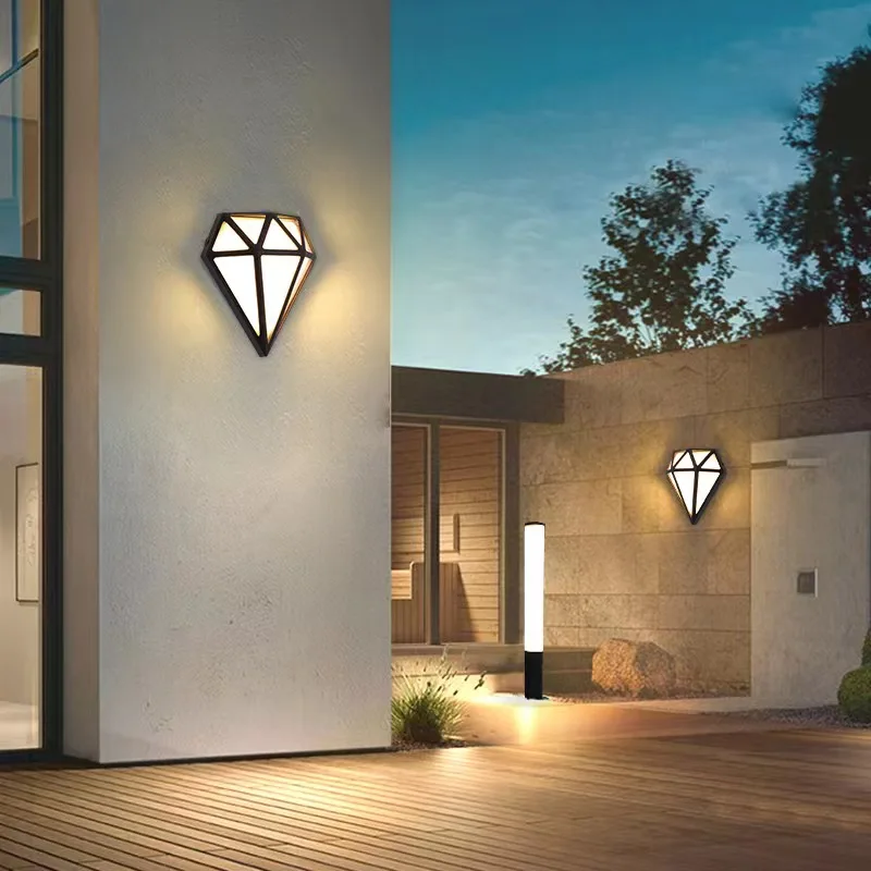 Outdoor waterproof Led wall light external Ip65 lighting garden courtyard decoration LED wall light