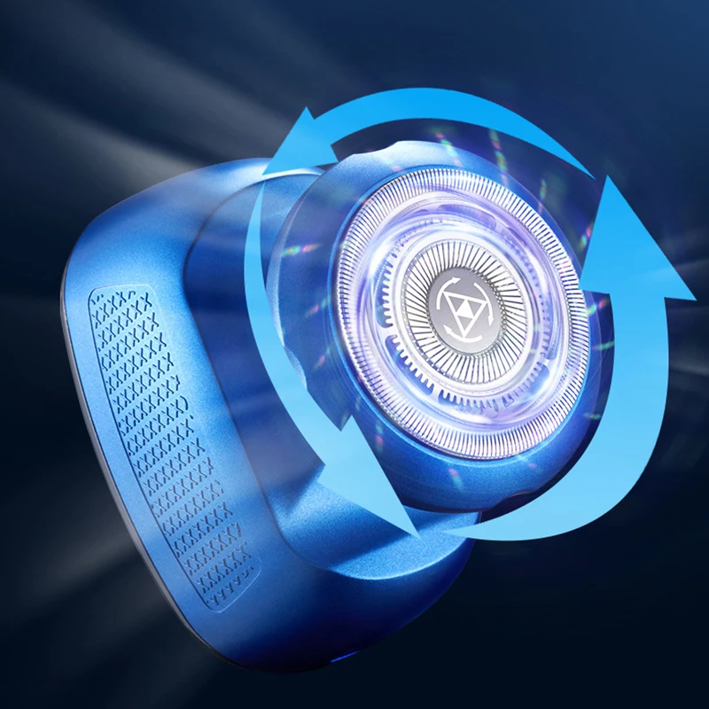 Portable USB Powered Rechargeable Rotary Electric Shaver Custom Trimmer Single Blade Razor Popular for Men's Face Household supplier