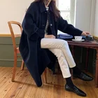 Winter Coat Winter New Double-sided Wool Coat Single-breasted Wool Coat Plus Wool Scarf