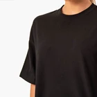 Black T Shirt Custom Logo Cheap Price Short Sleeve Black High Street Oversized T Shirt Women