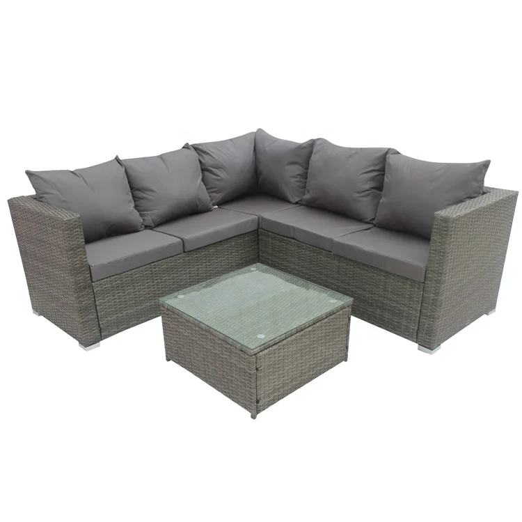 product modern l shaped corner rattan sofa set outdoor furniture for patio balcony-2