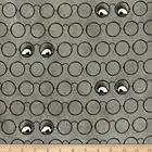 Fabric Gray Halloween Printed Fabric Goose Tales Spooky Specs Orange White Gray