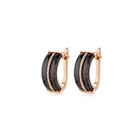Earrings Custom Ceramic Gold Plated CZ Copper Small Diameter Hoop Earrings Jewelry