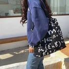 Bags Black Bag Fashion Custom Tote Girl's Bags Black Women New Custom Design Fashion Canvas Shopping Bag