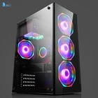 Computer Case Computer Cases Towers Gaming Dunao Tempered Glass Computer Case Gabinete Pc Case Gaming With RGB Fans