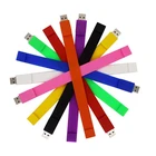 Colorful Bracelet Wristband USB Flash Drive 2.0 3.0 Memory USB Stick With Customized Logo 128MB 8GB 16GB 32GB