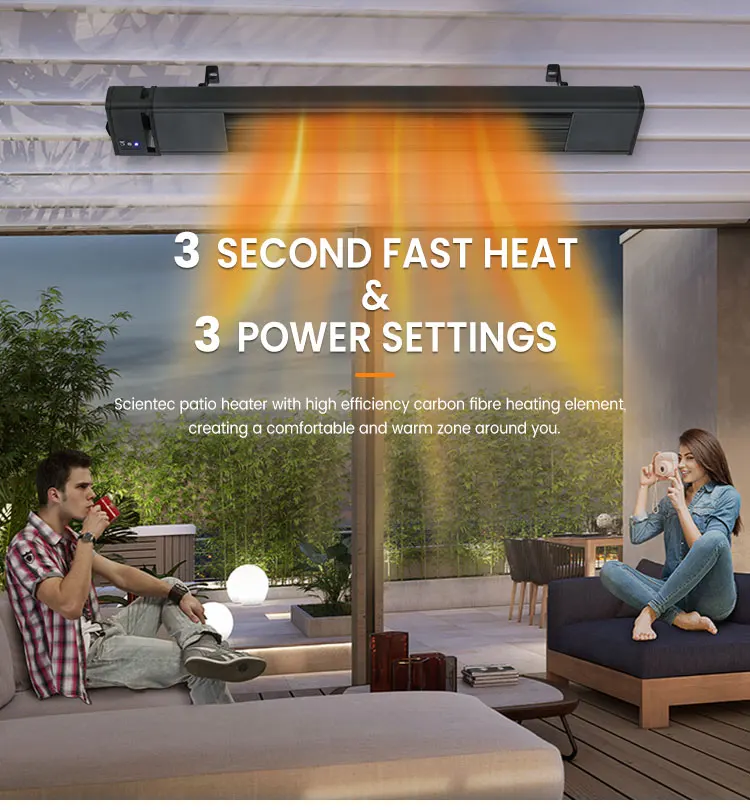 Protection Infrared Outdoor Heater, 1500W, Wall - detail 8