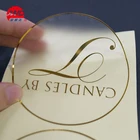 Vinyl Sticker Custom Label Maker Round Logo Print Vinyl Pe Paper Brand Gold Foil Adhesive Label Sticker
