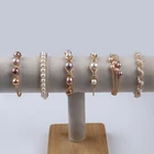 Copper Bracelet Gold Plated Copper Cuff Bangle Open Adjustable Freshwater Pearl Bracelet