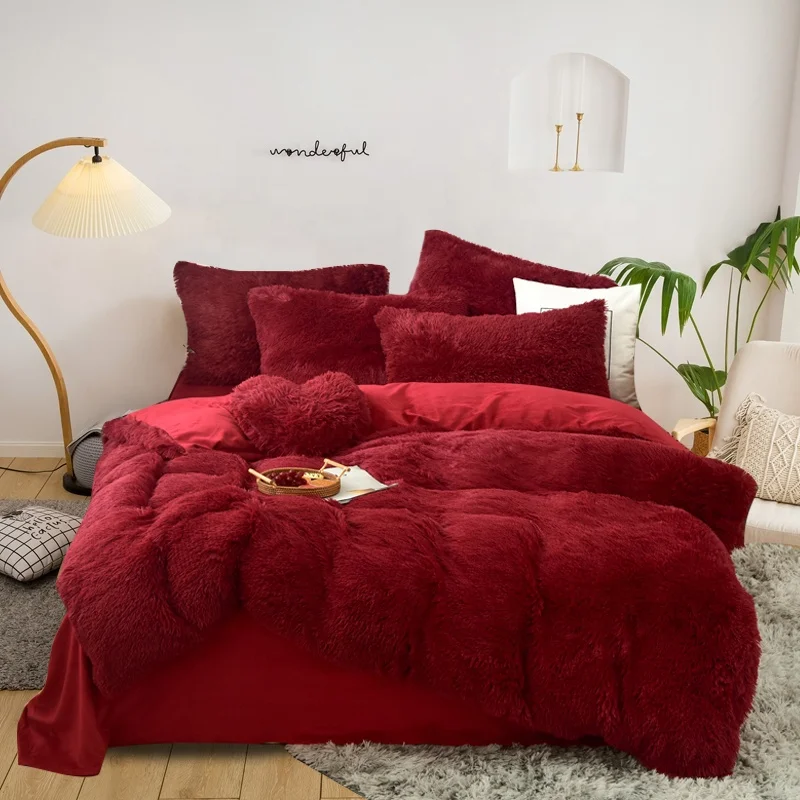 red velvet comforters