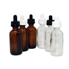Glass Glassglass 60ml Clear Amber Boston Round Glass Bottle For E Juice