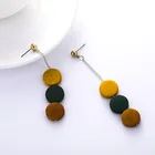Fashion Earrings Fashion Water Drop Wood Double Sided Wood Drop Jewelry Earrings Exaggerated Ethnic Wind Earrings