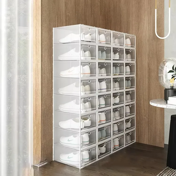 Wholesale Luxury Foldable Sneaker Boxes Large Capacity Creative Shoe Storage with Personalized Design factory