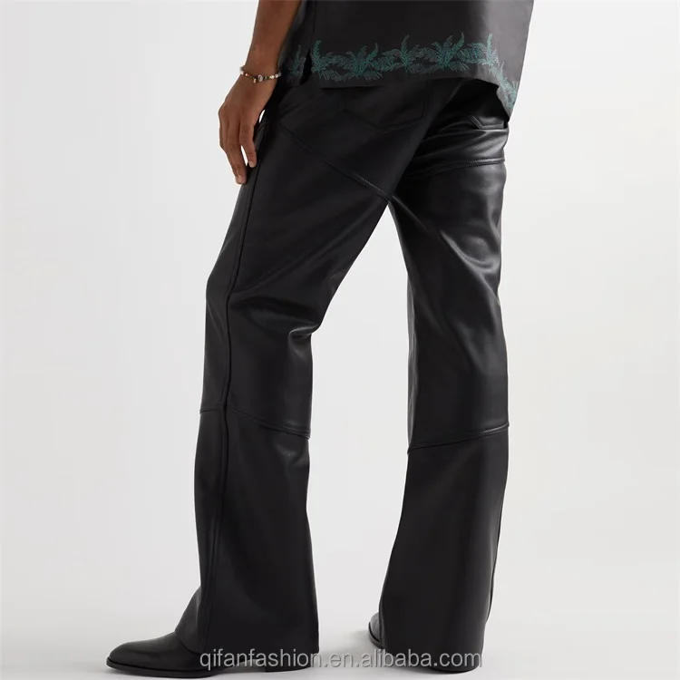 flared leather pants (4)