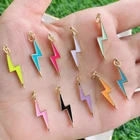 Pendants Shell 2021 Trendy Enamel Colors Pendants Jewelry For Women Enamel Colors Lightning Pendants