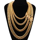 Gold Necklaces 2021 Gold Pendant New Cuban Pendant China Jewelry Cuban Necklaces