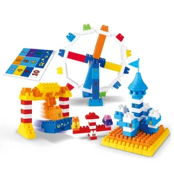 286pcs eco friendly plastic castle other building block sets diy toy for children