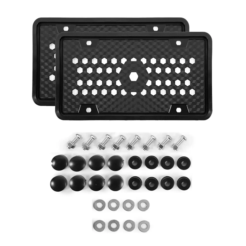Silicone Car License Plate Frames Silicone Black License Plate Cover manufacture
