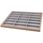 Display Box 2021 New Design 18 Slots Eyewear Packaging Wooden Eyewear Display Box Stand Sunglasses Tray