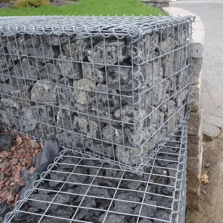 2x1x1m Zinc Galvanized Welded Gabion Cage Garden Yard Landscaping