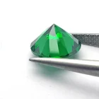 Loose Cubic Zirconia Wholesale Green CZ Loose Round Synthetic Cubic Zirconia Gemstone