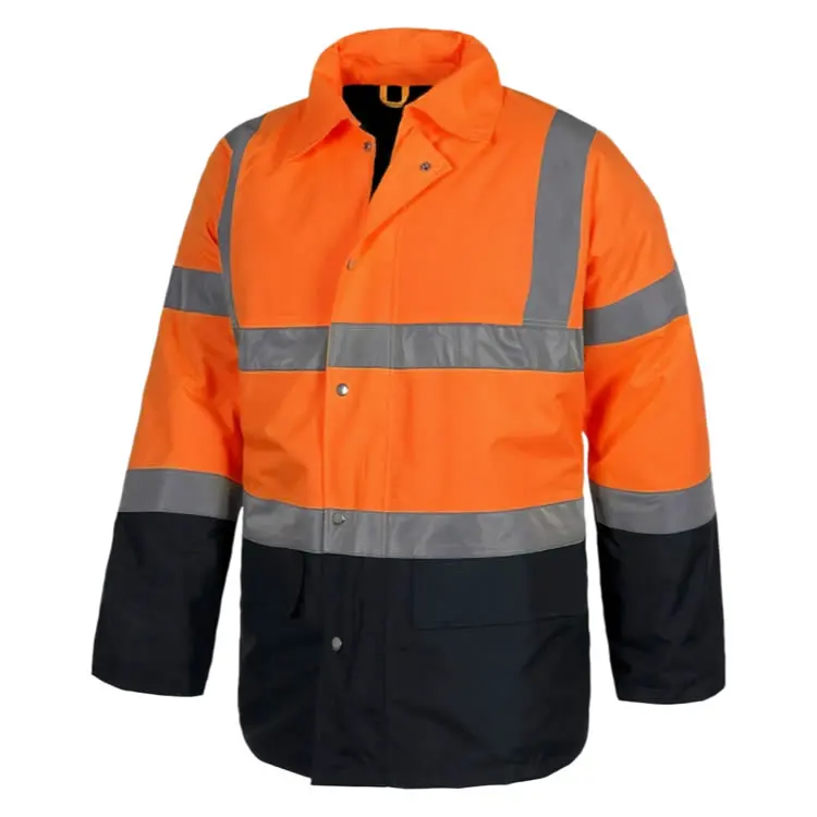 CE Certificate Industrial Workwear Miner Winter Coal Mining Reflective Safety Road Work Uniform for Construction Workers
