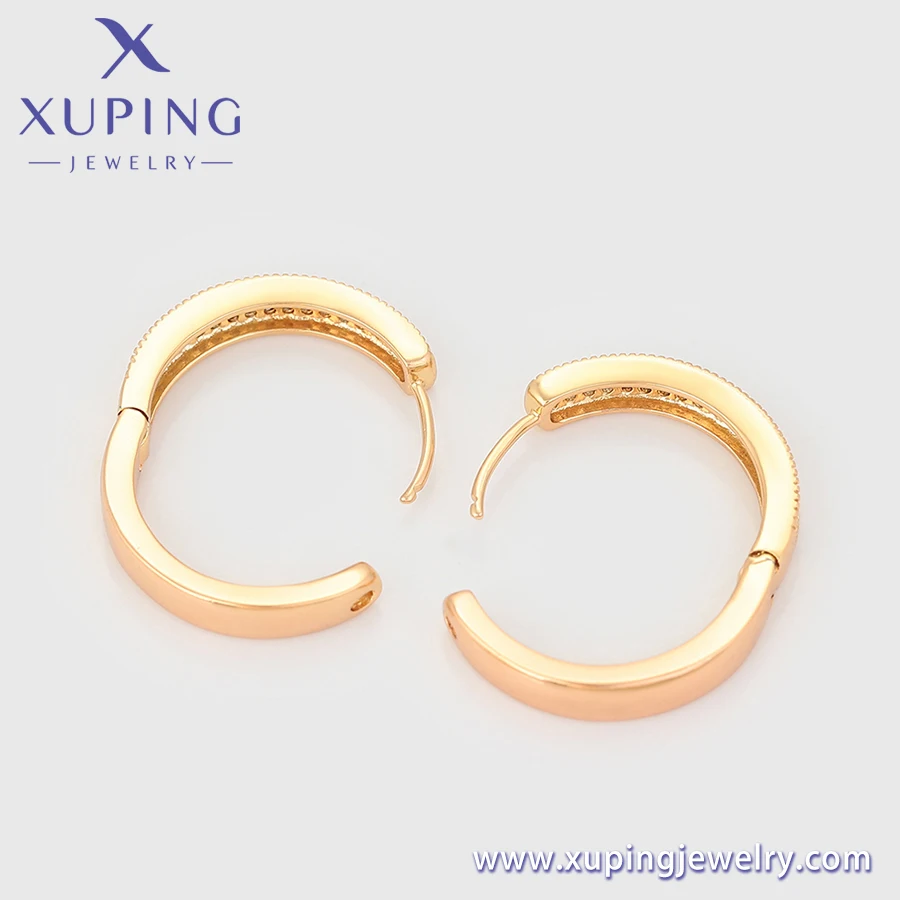 14E235602 xuping jewelry 18K gold color Elegant simple earring fashion jewelry earrings huggie earring