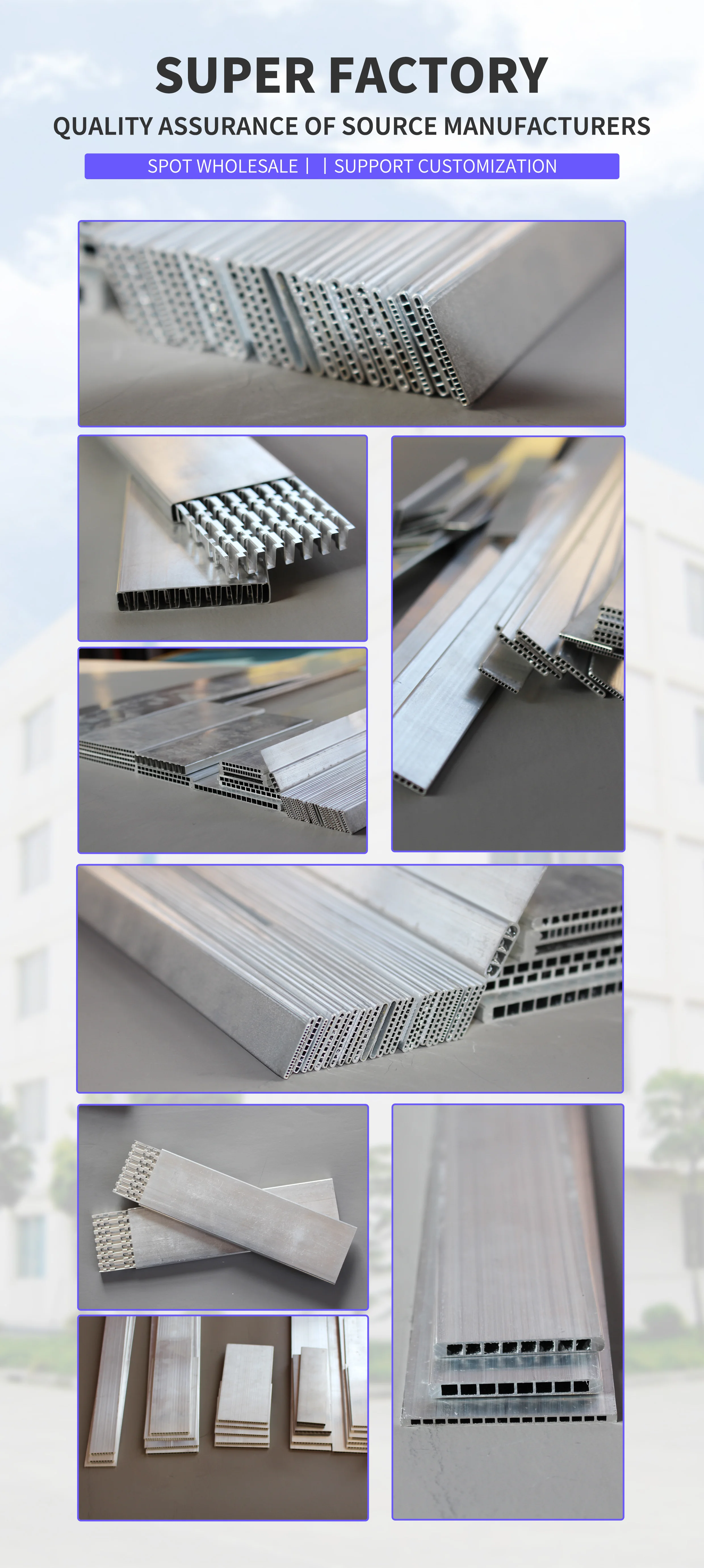 Microchannel Flat Tube, Aluminum - detail 2