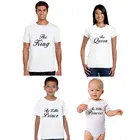 Shirt Family T-shirt Newest Street Fashion T Shirt Custom Unisex Couple Black Cotton T Shirt Couple Family