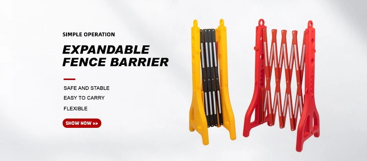Wholesale Expandable PE Plastic Fence Temporary Portable Crowd Control Barrier Foldable Traffic Road Safety Measures supplier