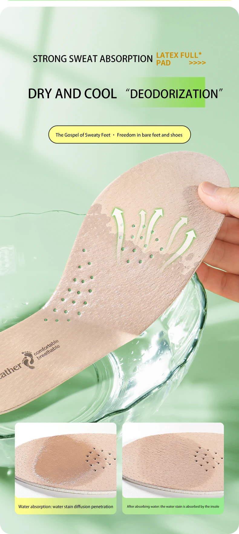 Wholesale/custom Genuine Leather Pigskin Latex Insole Soft and Long-lasting Shock Absorption Sweat Resistant Leather Shoe Insole Wholesale/custom Genuine Leather Pigskin Latex Insole Soft and Long-lasting Shock Absorption Sweat Resistant Leather Shoe Insole