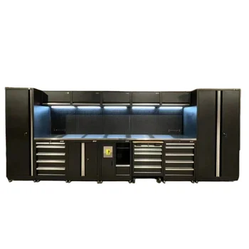 Removable Large New Black Garage Workbench/Workshop Steel Combination Tool Cabinet Set