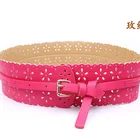 Leather Belt New Vintage Fashion Hollow Lace Up Corset Bandage Wide Leather Women Belt