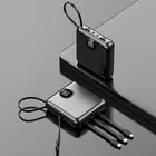 Bank 10000mah Powerbank Universal Slim Mini Portable Charger Power Bank With Android Type C Apple Lighnting Charging