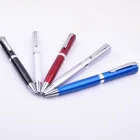 Silver Black Red Blue White Led light Torch Ballpoint Pen