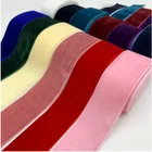 Lot Wedding Lot 38mm Velvet Ribbon Handmade Wedding Party Decoration Ribbon For Gift Wrapping DIY Hair Bowknot