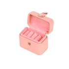 Small Box Storage Rectangle Pink Blue Color Ring Save Cute Small Jewelry Box