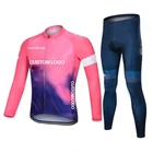 Racing Suit Motorcycle Cycling Jersey Set Sweat-wicking Breathable Long Sleeves Bike Cycling Jersey Sets