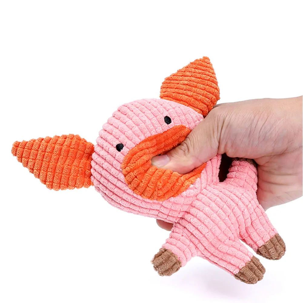 strong plush dog chew toys