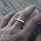 Silver New American Size 7 Jewelry Silver Tone Simple Polish D Rings For Women