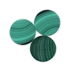 Wholesale Price Natural Stone Round Shape Green Malachite Gemstone For Jewelry Making