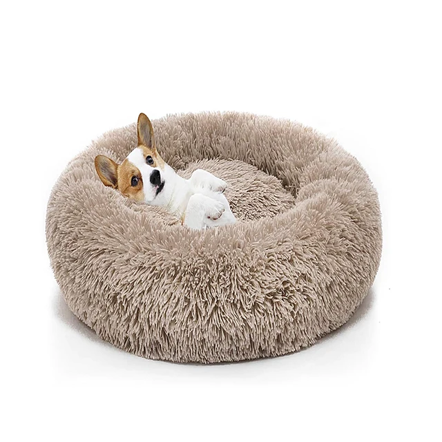 Plush Soft Comfortable Pet Bed Round lamb wool  Dog Sofa Pet Dog Cushionsupplies Manufacturer Direct Dog Mat For Puppy