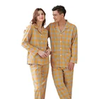 Sleepwear Suppliers Pajamas Women And Men Pajamas Couples Cotton Sleepwear Set Spring Autumn Blank Pajamas