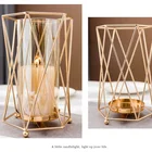 Glass Candle Holders French Living Room Home Decoration Creative Decoration Glass Candle Holders