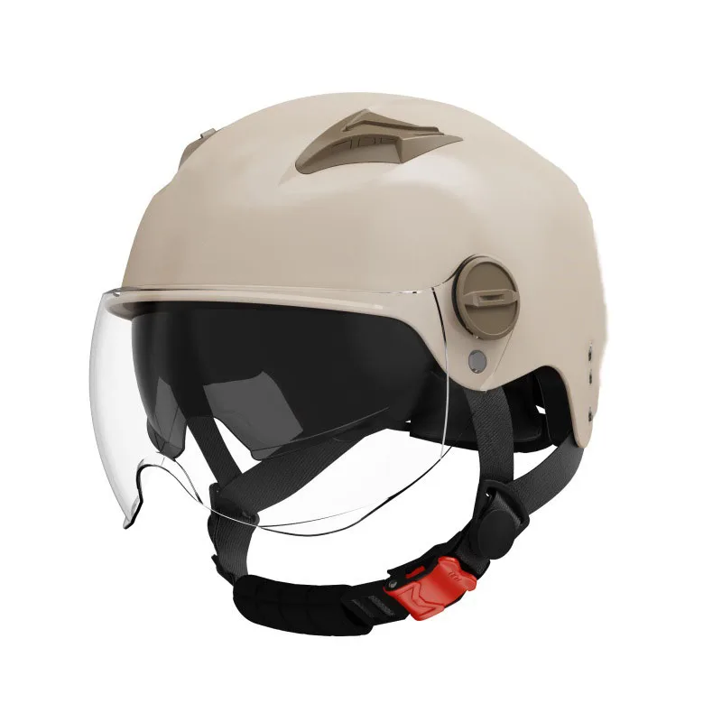 Factory 3C Certified Men's Motorcycle Helmet New DOT Approved Half Face ABS XL with Cotton Lining Sun Protection for All Seasons