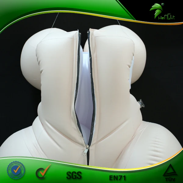 Hongyi Inflatable Custom Sexy Girl Suit With Inflatable Breasts Double